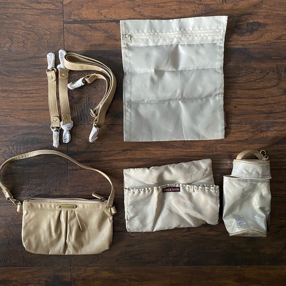 Timi & Leslie Charlie Diaper Bag, Beige - Picture 5 of 16